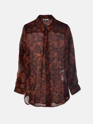 Beaumont Chiffon_Blouse_Brandy Brown Beaumont Chiffon_Blouse_Brandy Brown