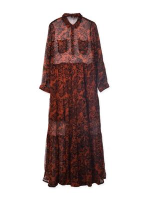Beaumont Chiffon_Dress_Brandy Brown Beaumont Chiffon_Dress_Brandy Brown