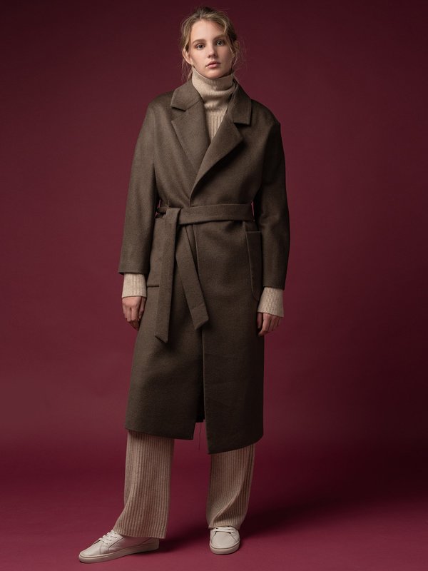 Belted Coat_Cocoa Brown Belted Coat_Cocoa Brown