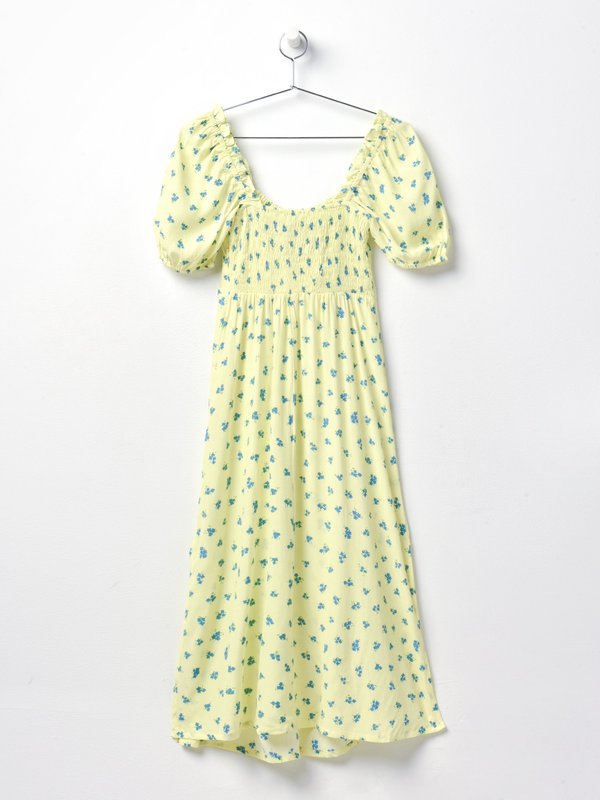 BETTE MIDI DRESS_LEMON BETTE MIDI DRESS_LEMON