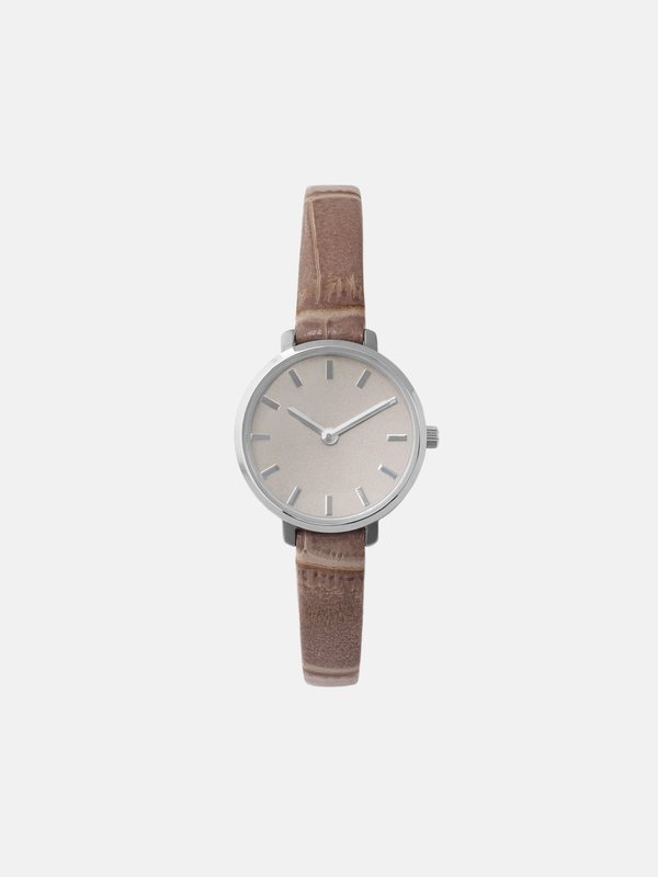 Beverly (Croc) - Silver/Taupe/Taupe Beverly (Croc) - Silver/Taupe/Taupe
