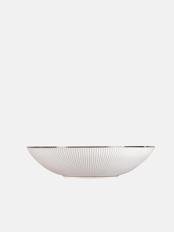 Blue Pin Stripe Soup Bowl Blue Pin Stripe Soup Bowl