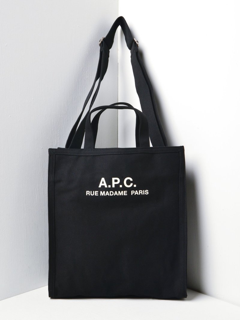 A.P.C. CABAS RECUPERATION BAG - LZZ BLACK | Garmentory