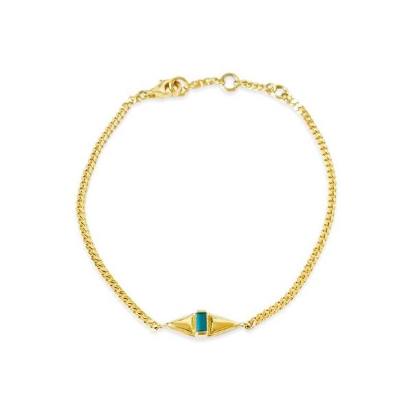 Sierra Winter Jewelry Femme Bracelet - Gold Vermeil/Turquoise Sierra Winter Jewelry Femme Bracelet - Gold Vermeil/Turquoise