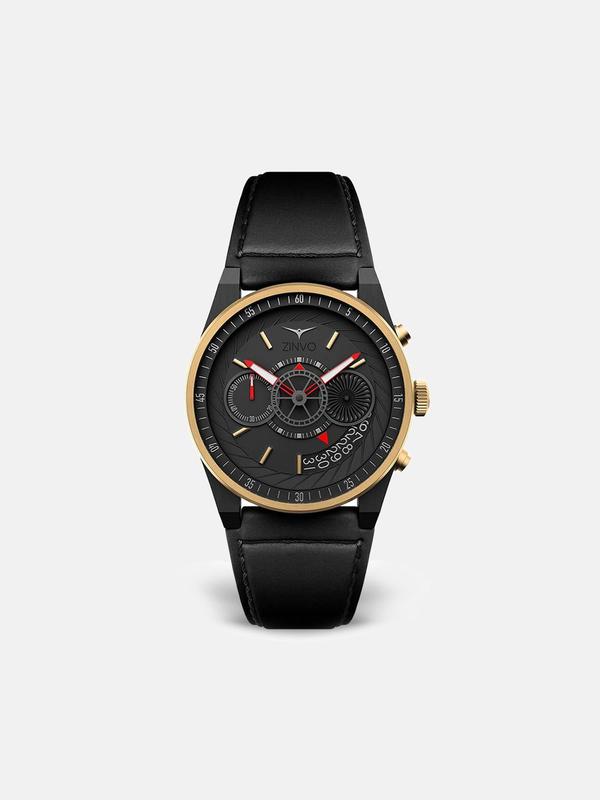 Zinvo Chrono Nemesis Watch - Matte Black/Gold Zinvo Chrono Nemesis Watch - Matte Black/Gold
