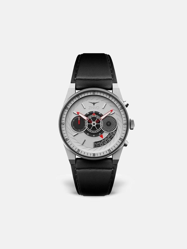 Zinvo Chrono Watch - Brushed Silver Zinvo Chrono Watch - Brushed Silver