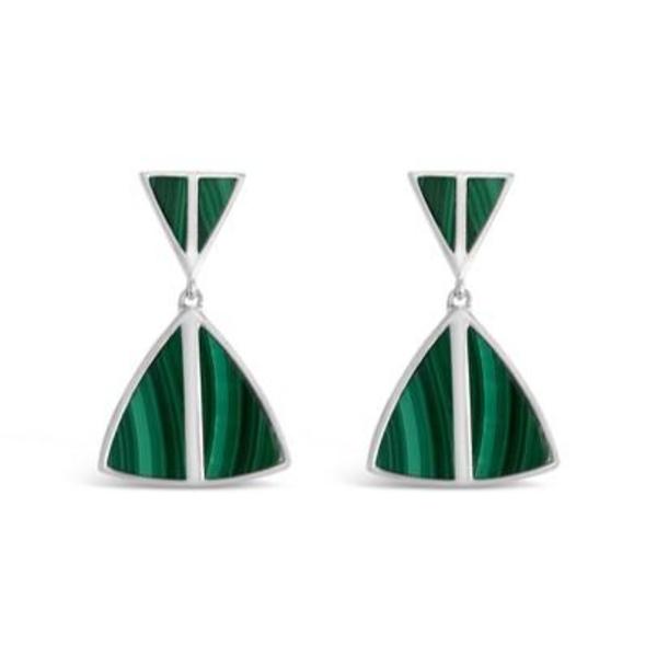 Sierra Winter Jewelry Jolene Earrings - Malachite/Sterling Silver Sierra Winter Jewelry Jolene Earrings - Malachite/Sterling Silver