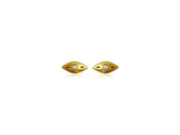 Sierra Winter Jewelry Kismet Earrings - Gold Vermeil/Diamond Sierra Winter Jewelry Kismet Earrings - Gold Vermeil/Diamond