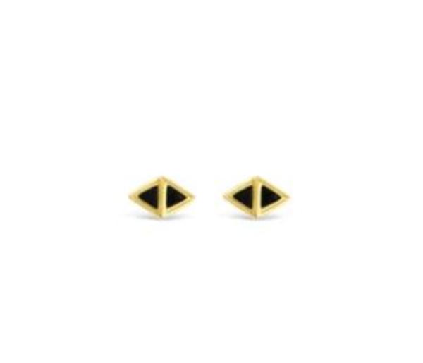 Sierra Winter Jewelry Scout Earrings - Gold Vermeil/Black Onyx Sierra Winter Jewelry Scout Earrings - Gold Vermeil/Black Onyx