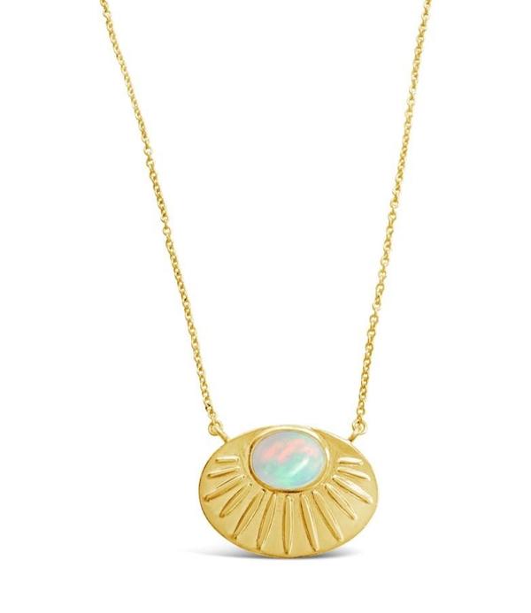 Sierra Winter Jewelry Solstice Necklace - Gold Vermeil/Opal Sierra Winter Jewelry Solstice Necklace - Gold Vermeil/Opal