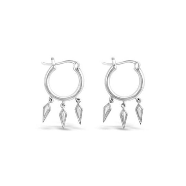 Sierra Winter Jewelry Wildfire Hoop Earrings - Sterling Silver Sierra Winter Jewelry Wildfire Hoop Earrings - Sterling Silver