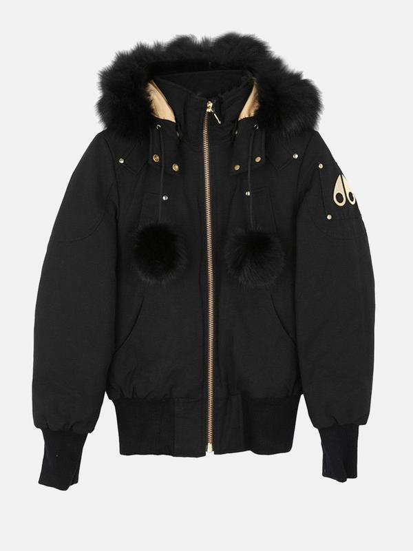GOLDBORO BOMBER_291-BLK w BLK FUR GOLDBORO BOMBER_291-BLK w BLK FUR