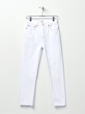 HIGH RISE ANKLE CROP _ WHITE HIGH RISE ANKLE CROP _ WHITE