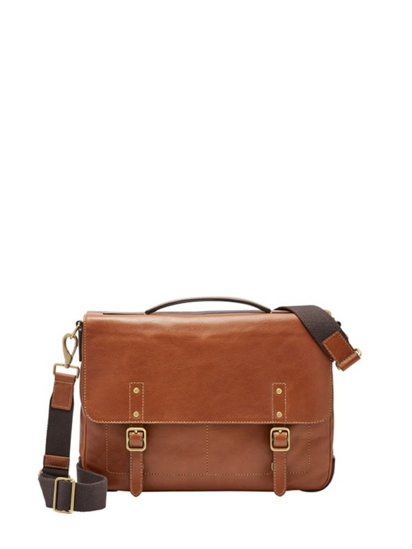 FOSSIL Defender Portfolio Briefcase - Cognac FOSSIL Defender Portfolio Briefcase - Cognac