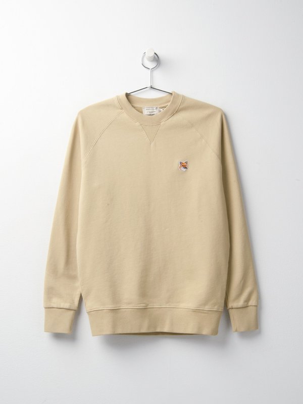 MEN_FOX HEAD PATCH CLASSIC SWEATSHIRT_BEIGE MEN_FOX HEAD PATCH CLASSIC SWEATSHIRT_BEIGE
