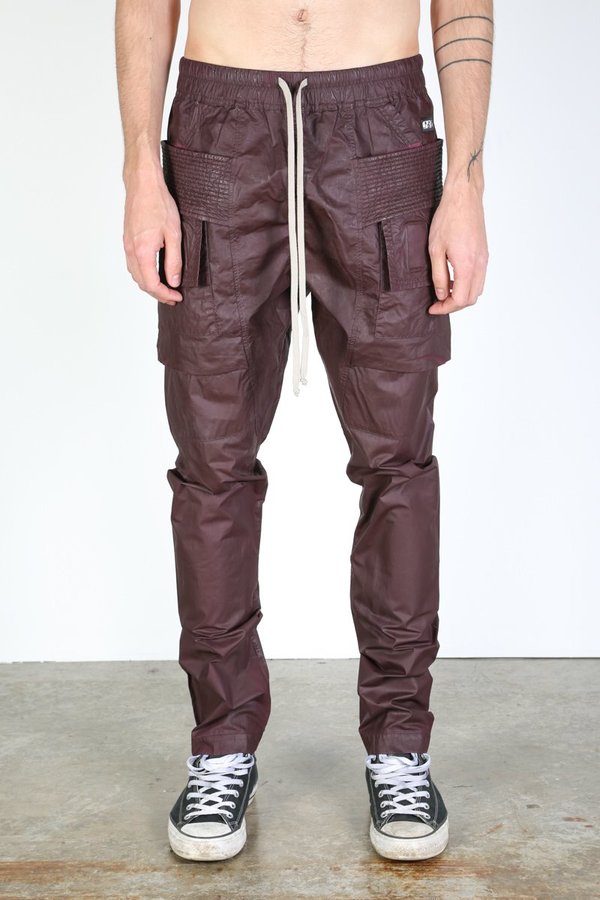 Rick Owens Creatch Cargo - Dark Cherry | Garmentory