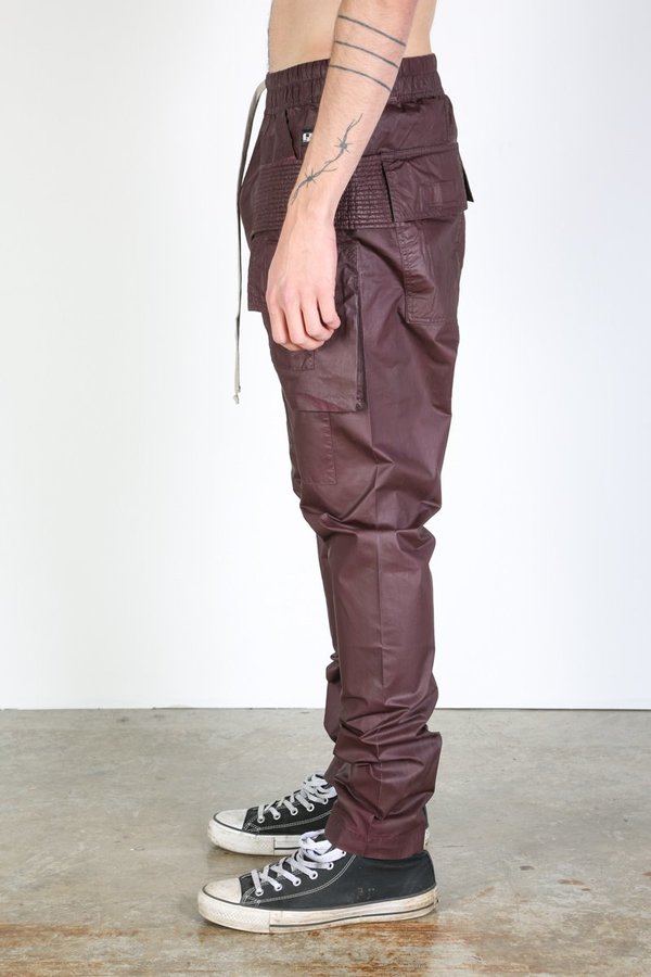 Rick Owens Creatch Cargo - Dark Cherry | Garmentory