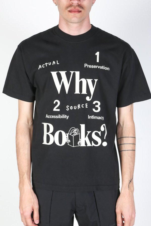 Actual Source WHY BOOKS? top - black | Garmentory