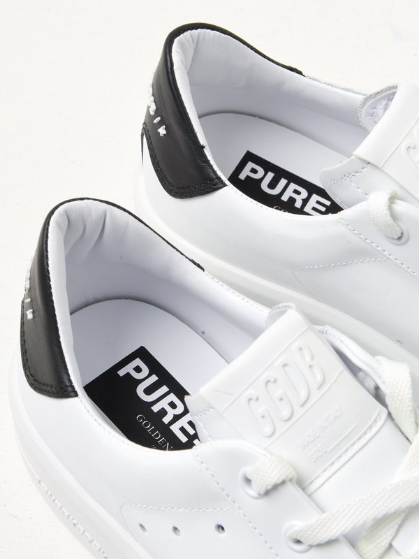 M_SNEAKERS PURE STAR_WHITE LEATHER-BLACK M_SNEAKERS PURE STAR_WHITE LEATHER-BLACK