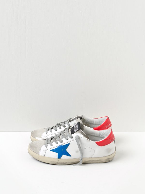 M_SNEAKERS SUPERSTAR_BLU STAR-RED LEATHER M_SNEAKERS SUPERSTAR_BLU STAR-RED LEATHER