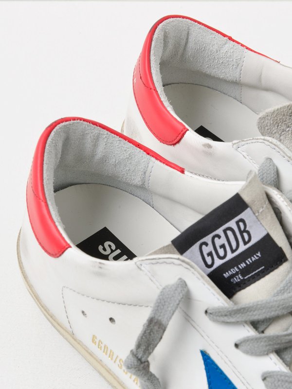 M_SNEAKERS SUPERSTAR_BLU STAR-RED LEATHER M_SNEAKERS SUPERSTAR_BLU STAR-RED LEATHER