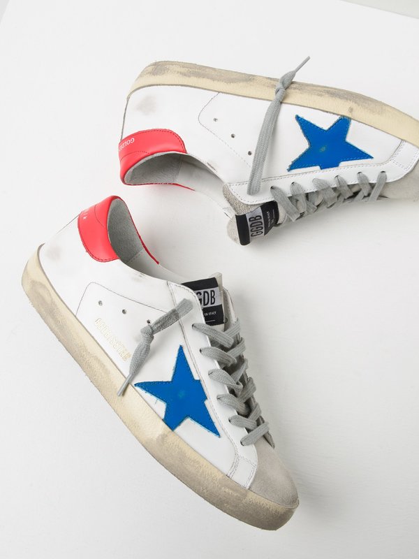 M_SNEAKERS SUPERSTAR_BLU STAR-RED LEATHER M_SNEAKERS SUPERSTAR_BLU STAR-RED LEATHER