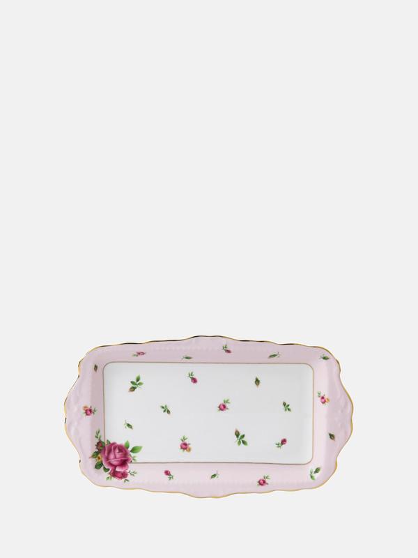 New Country Roses Pink Vintage Sandwich Tray New Country Roses Pink Vintage Sandwich Tray