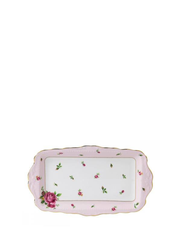 New Country Roses Pink Vintage Sandwich Tray New Country Roses Pink Vintage Sandwich Tray