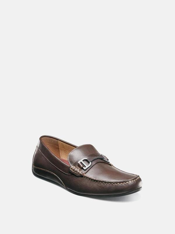 Florsheim OVAL MOC TOE BIT DRIVER shoes - BROWN Florsheim OVAL MOC TOE BIT DRIVER shoes - BROWN