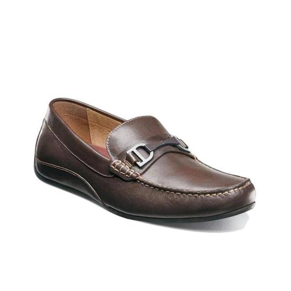 Florsheim OVAL MOC TOE BIT DRIVER shoes - BROWN Florsheim OVAL MOC TOE BIT DRIVER shoes - BROWN
