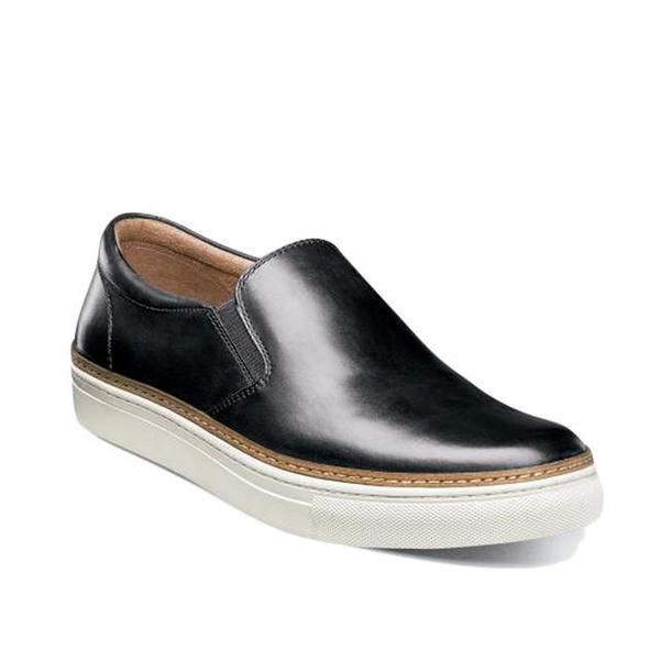 Florsheim PIVOT PLAIN TOE SLIP ON - black Florsheim PIVOT PLAIN TOE SLIP ON - black