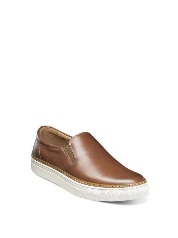 Florsheim PIVOT PLAIN TOE SLIP ON - COGNAC Florsheim PIVOT PLAIN TOE SLIP ON - COGNAC
