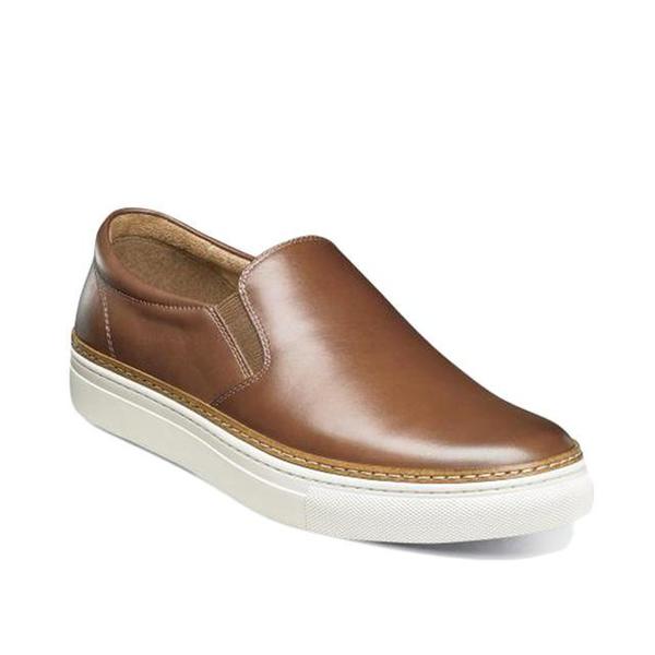 Florsheim PIVOT PLAIN TOE SLIP ON - COGNAC Florsheim PIVOT PLAIN TOE SLIP ON - COGNAC