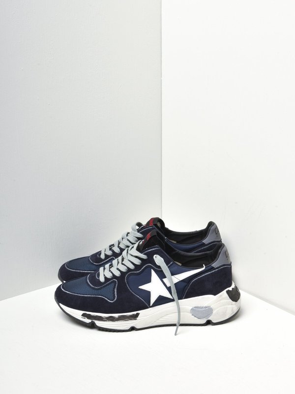 RUNNING SOLE NYLON LEATHER STAR SUEDE HEEL RUNNING SOLE NYLON LEATHER STAR SUEDE HEEL
