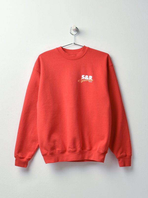 S/R Sports Crewneck_Cherry/White / Gold S/R Sports Crewneck_Cherry/White / Gold