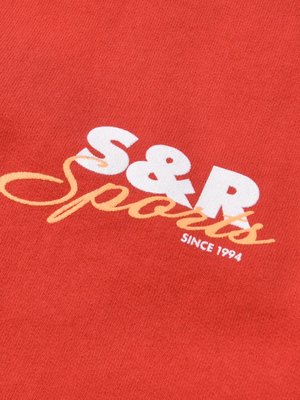 S/R Sports Crewneck_Cherry/White / Gold S/R Sports Crewneck_Cherry/White / Gold
