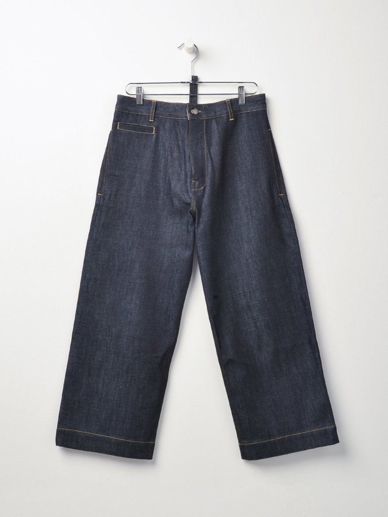 スタジオニコルソンSELVEDGE DENIM SUEDE-HEAD SLACK Studio Nicholson SELVEDGE DENIM PANTS - Suede-head Slack Indigo