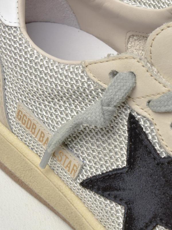 SNEAKERS BALL STAR_WHITE GOLD METAL LETTERING SNEAKERS BALL STAR_WHITE GOLD METAL LETTERING