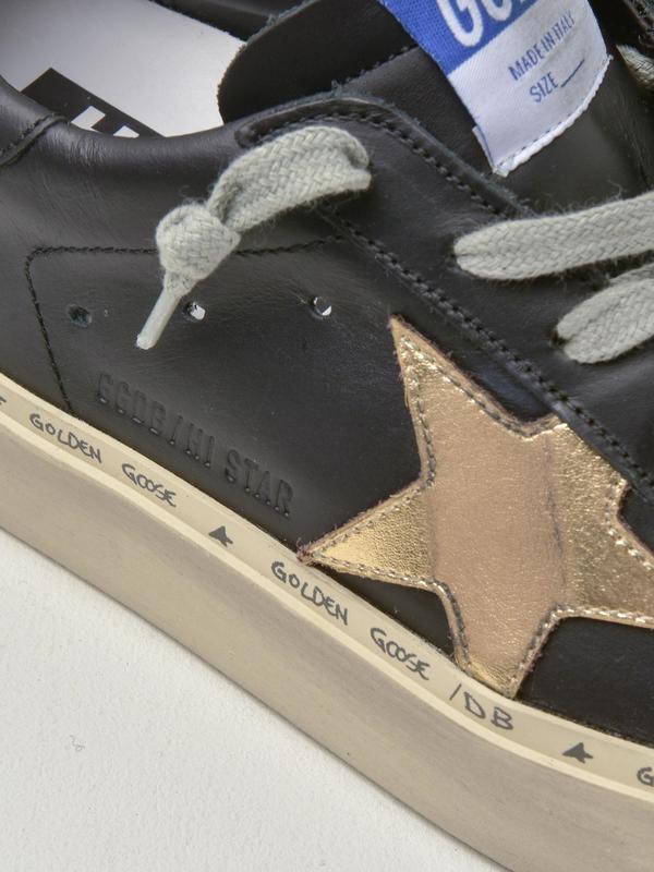 SNEAKERS HI STAR_BLACK GOLD LEATHER STAR SNEAKERS HI STAR_BLACK GOLD LEATHER STAR