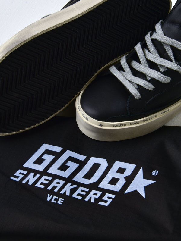 SNEAKERS HI STAR_BLACK LEATHER-SHINY STAR SNEAKERS HI STAR_BLACK LEATHER-SHINY STAR