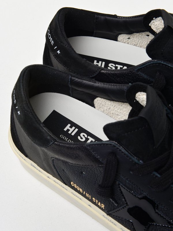SNEAKERS HI STAR_BLACK NABUK-BLACK PATENT STAR SNEAKERS HI STAR_BLACK NABUK-BLACK PATENT STAR