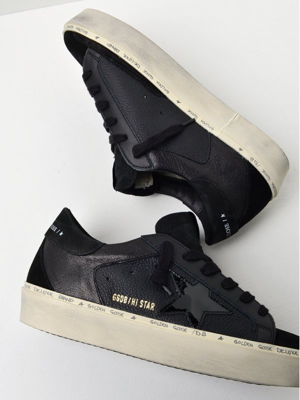 SNEAKERS HI STAR_BLACK NABUK-BLACK PATENT STAR SNEAKERS HI STAR_BLACK NABUK-BLACK PATENT STAR
