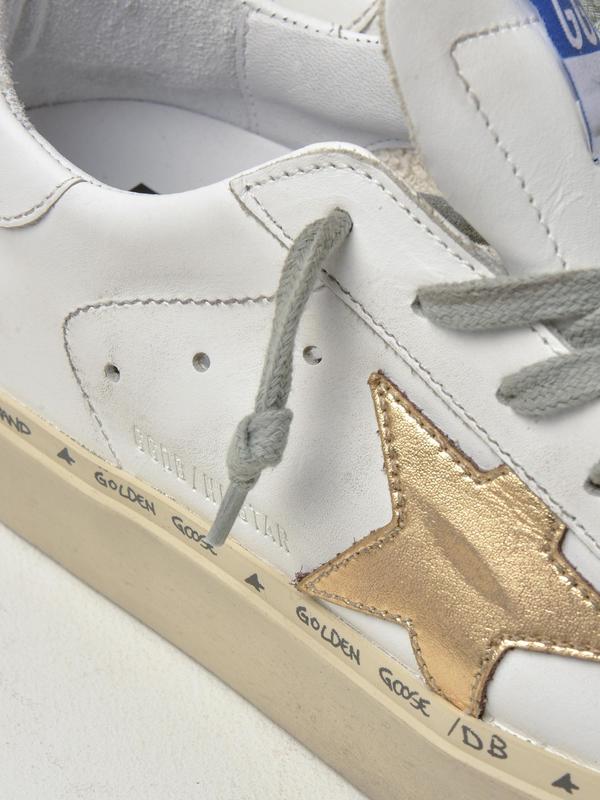 SNEAKERS HI STAR_WHITE GOLD LEATHER STAR SNEAKERS HI STAR_WHITE GOLD LEATHER STAR