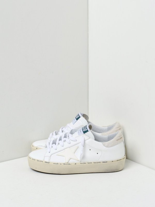SNEAKERS HI STAR_WHITE LEATHER CARVED STAR SNEAKERS HI STAR_WHITE LEATHER CARVED STAR