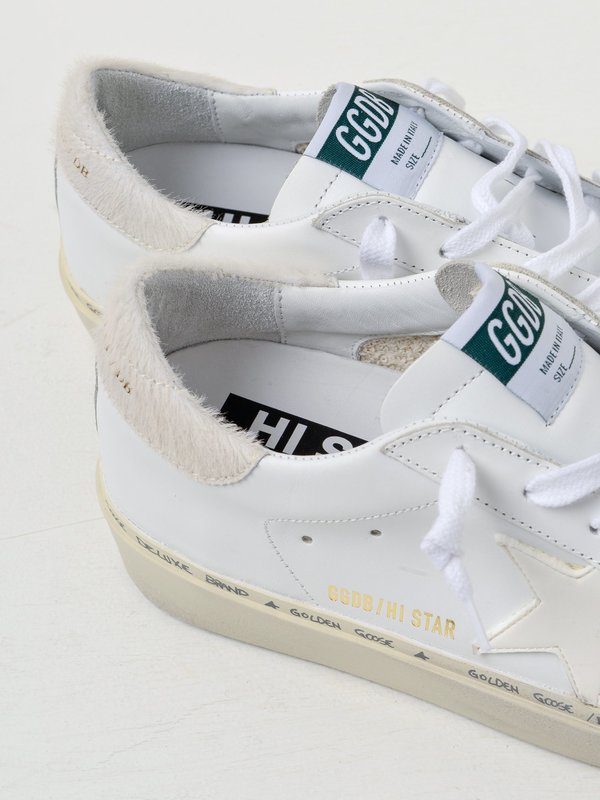 SNEAKERS HI STAR_WHITE LEATHER CARVED STAR SNEAKERS HI STAR_WHITE LEATHER CARVED STAR