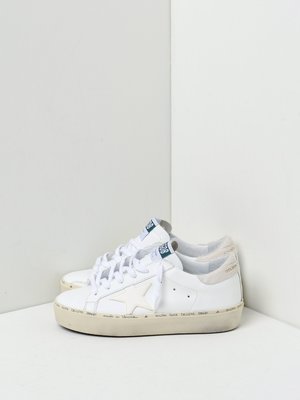 SNEAKERS HI STAR_WHITE LEATHER CARVED STAR SNEAKERS HI STAR_WHITE LEATHER CARVED STAR