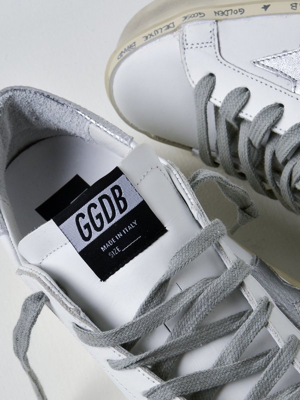 SNEAKERS HI STAR_WHITE LEATHER SHINY STAR SNEAKERS HI STAR_WHITE LEATHER SHINY STAR