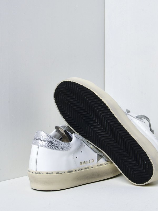 SNEAKERS HI STAR_WHITE LEATHER SHINY STAR SNEAKERS HI STAR_WHITE LEATHER SHINY STAR