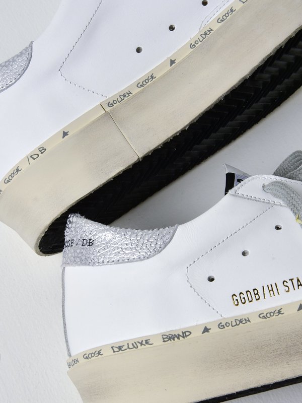 SNEAKERS HI STAR_WHITE LEATHER SHINY STAR SNEAKERS HI STAR_WHITE LEATHER SHINY STAR