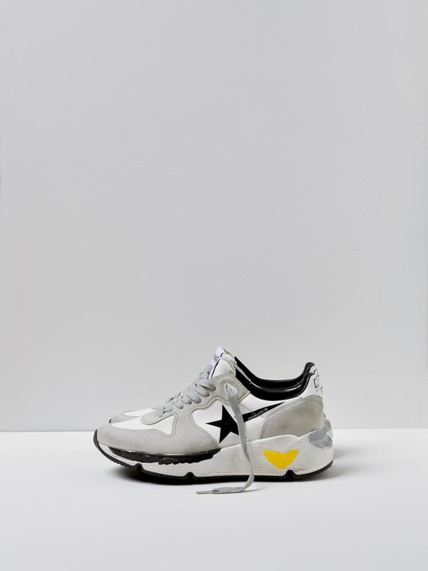 SNEAKERS RUNNING SOLE_WHITE LYCRA BLACK STAR SNEAKERS RUNNING SOLE_WHITE LYCRA BLACK STAR